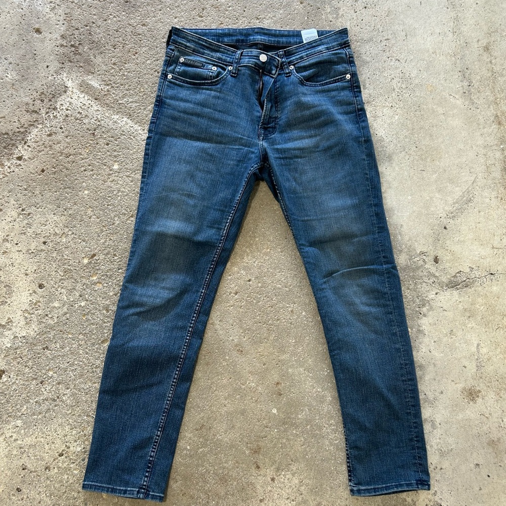 Calvin Klein Dark Blue Slim Jeans